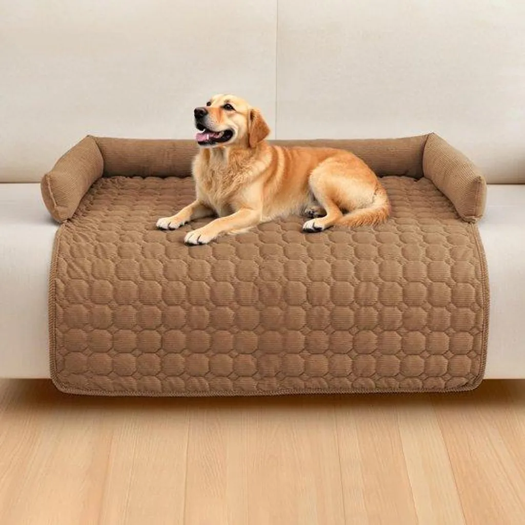Coussin pour chien lavable à la main, tapis de protection 75 x 75 cm