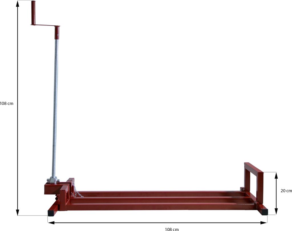 Rasentraktor Heber 450 kg Hebebühne Hebevorrichtung Produktbild 5