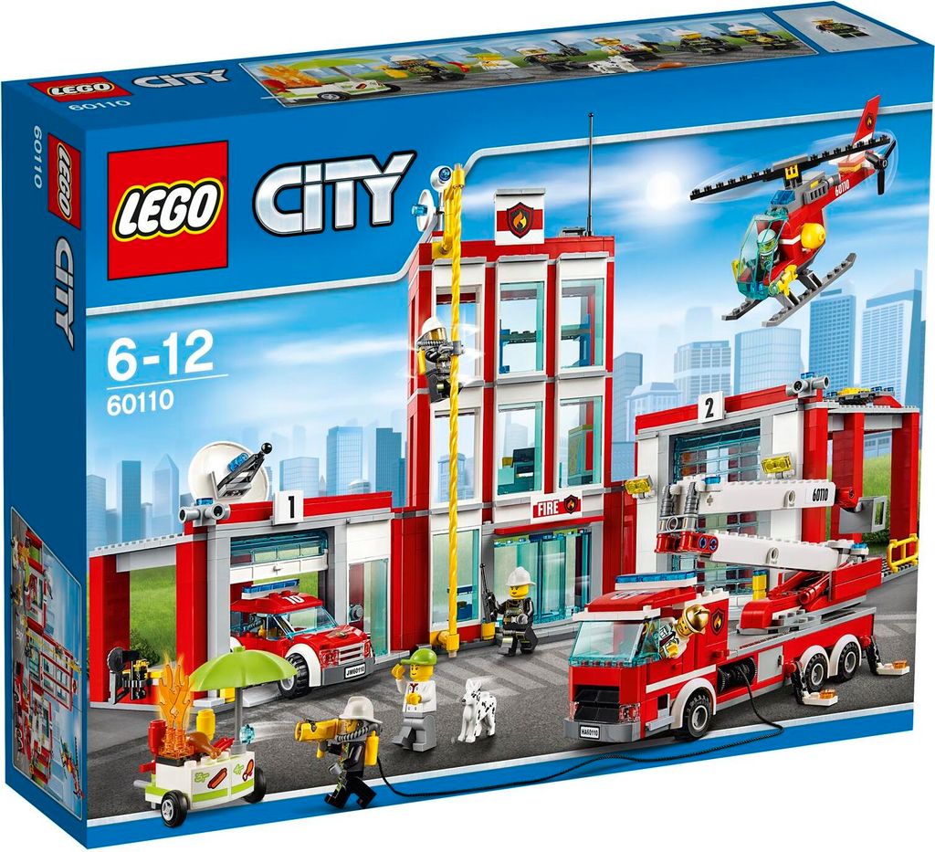 LEGO City Fire Station, Zestaw do budowania, 6 lat(a), 919 Zdjęcie produktu 