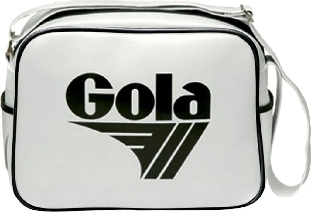 Sac Gola Redford White Black - Besace Bandoulière Rétro Blanche et Noire