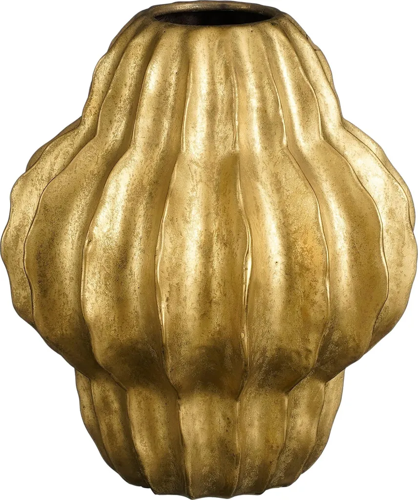 Vase en Céramique Or Altea pour Bouquets et Décoration d'Intérieur Chic