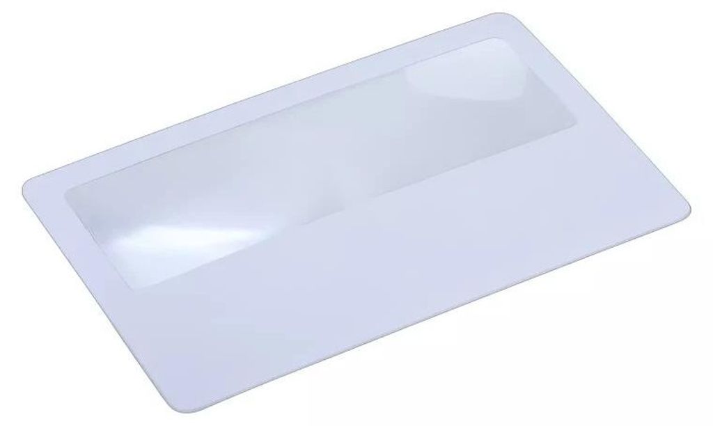 Verk 09100 Fresnel-Taschenlupe 55 mm x 85 mm, weiß
