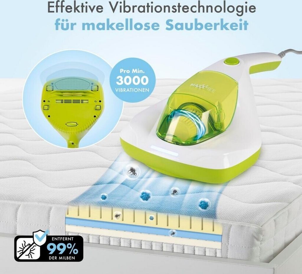 MAXXMEE Milben-Handstaubsauger Kompakt Antimilben-Sauger Produktbild 11