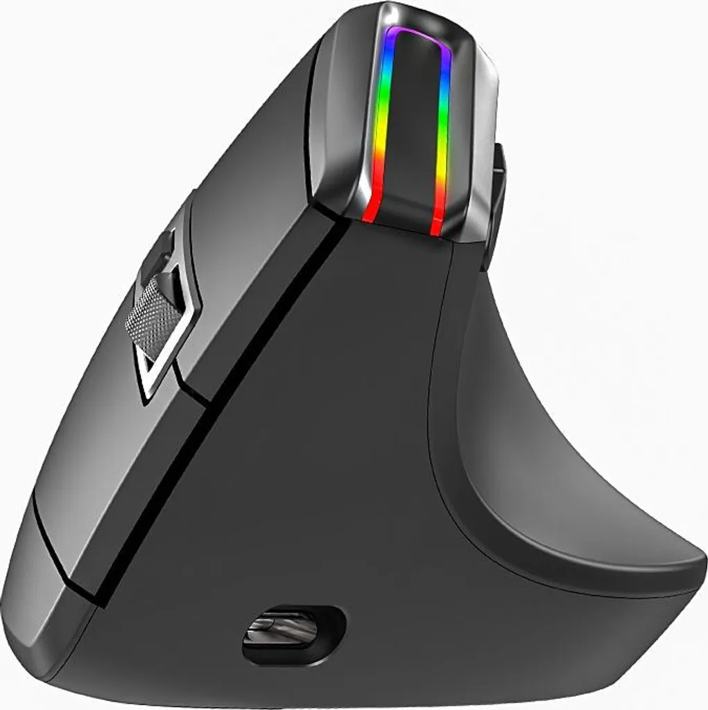 Souris Verticale Rechargeable RGB 3 Modes Bluetooth pour Bureau et Maison - 3