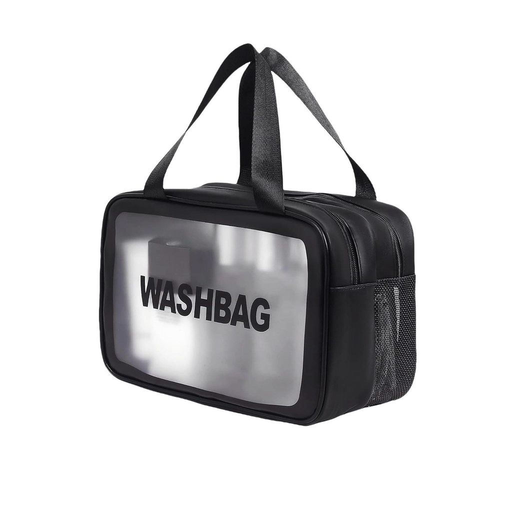 Kulturbeutel mit Trocken- und Nasstrennung, wasserdichte Kulturtasche, Reise Kulturbeutel mit Tragegriff und mehreren Fächern für Damen und Herren