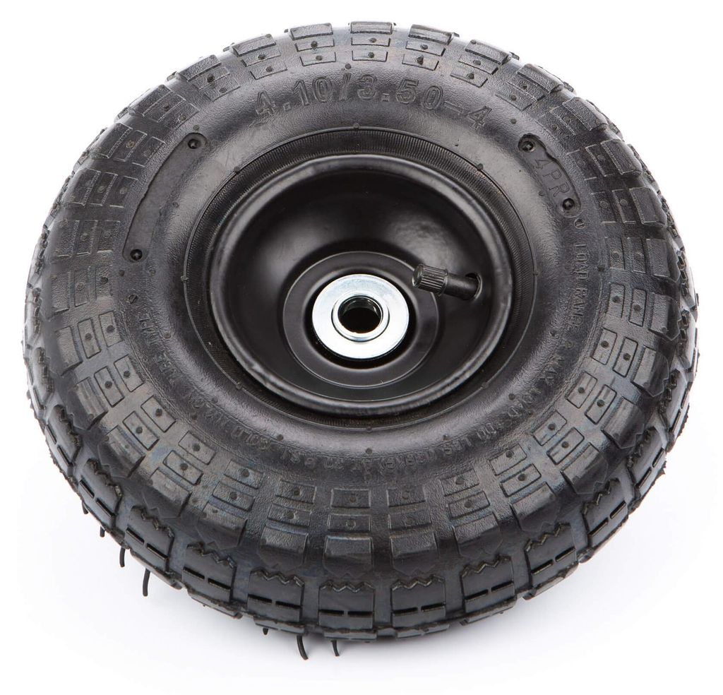 Reifen mit Felge & Schlauch 4.10/3.50-4, 25x7.5 cm Rad für Meteor TC-250 Kippwagen