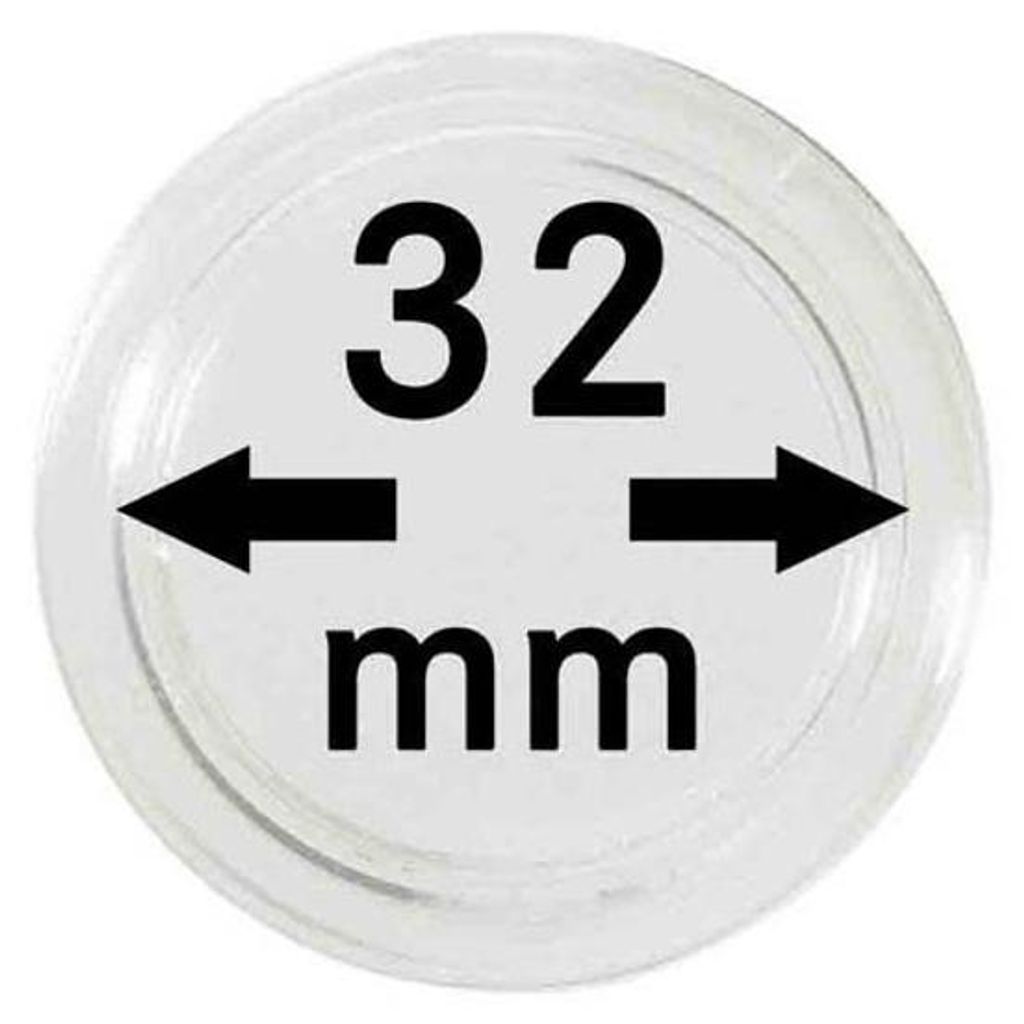 Lindner 2250032P Münzkapseln 32 mm-10er Pack Produktbild 