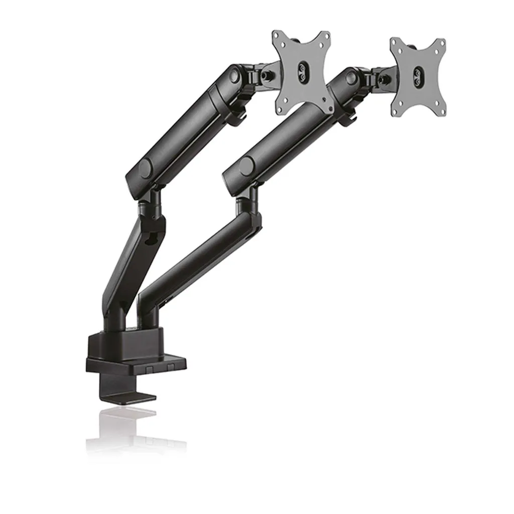 IcyBox Support Écran Double Orientable et Inclinable pour Moniteur 32" - 6