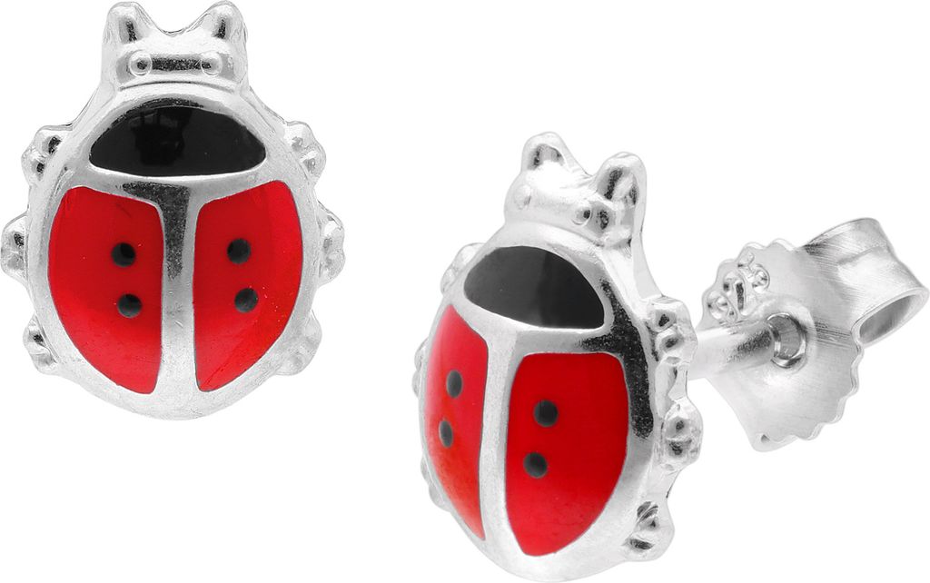 trendor 68345 Kinder-Ohrringe Käfer Silber 925 Ohrstecker