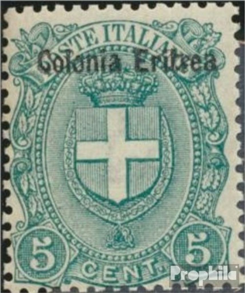 Briefmarken Italienisch Eritrea 1897 Mi 14 postfrisch Wappen