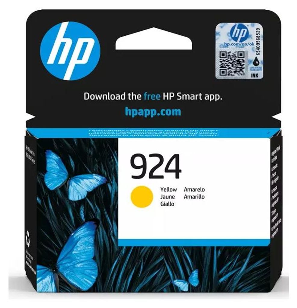 Cartouche d'encre jaune d'origine HP 924, rendement Image du produit 