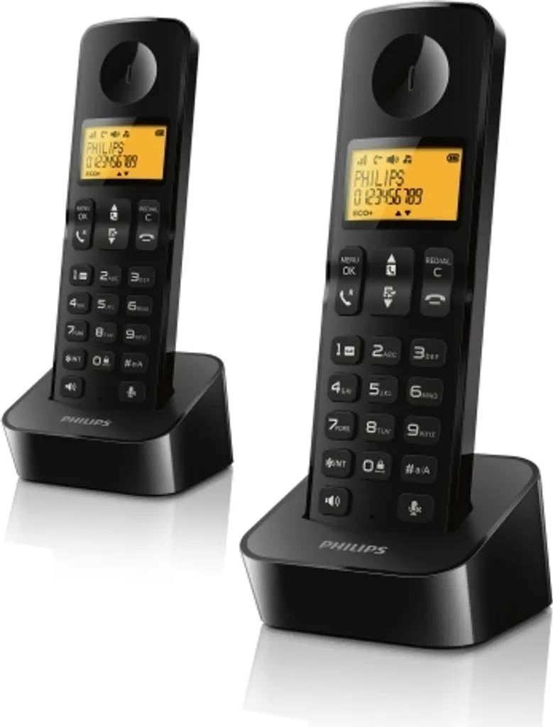 Coppia di Telefoni Cordless Philips D2602D/53: Comfort per Tutta la Famiglia