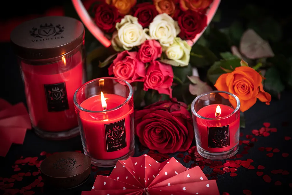 Bougie Parfumée Rendezvous Vellutier 16 cm - Pour une Ambiance de Soirée