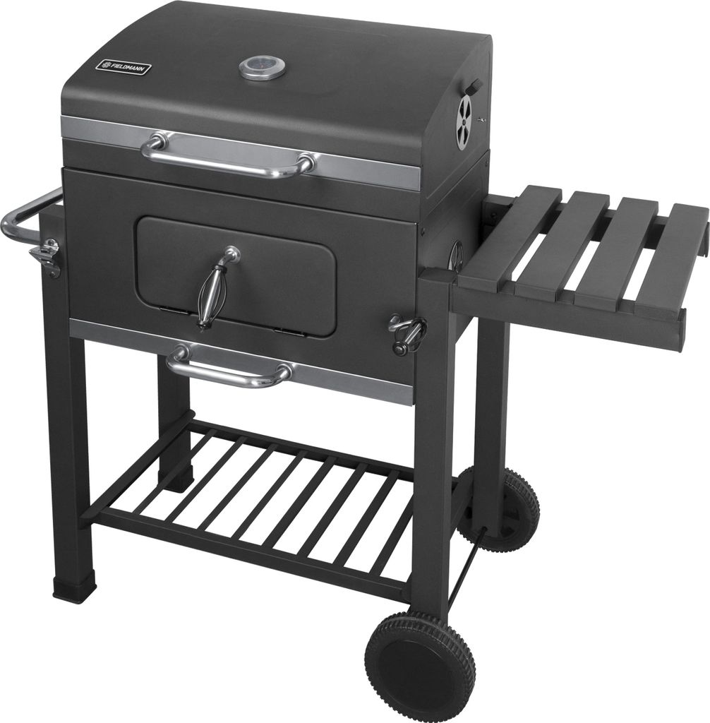 FIELDMANN FZG 1008 Gril na dřevěné uhlí, kryt, pochromované Obrázek produktu 