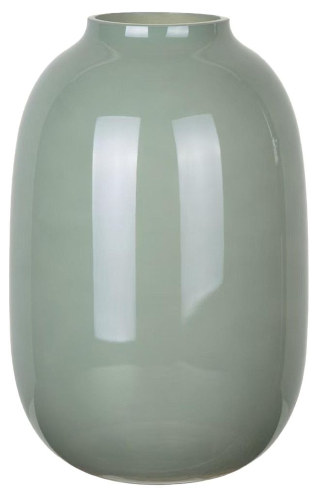 Mega Collections Blumenvase Oval Beauty - jade grun - Glas Produktbild 