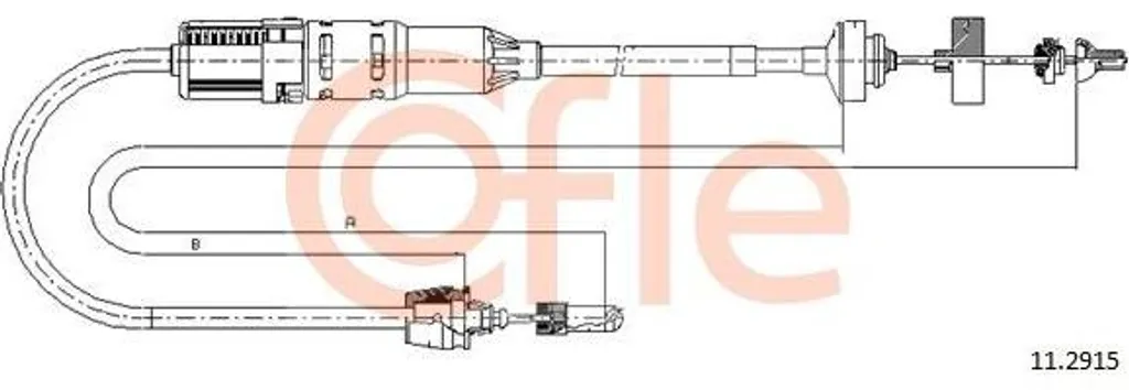 Câble d'embrayage pour Renault Espace - Remplacez votre pièce OE 6025304915