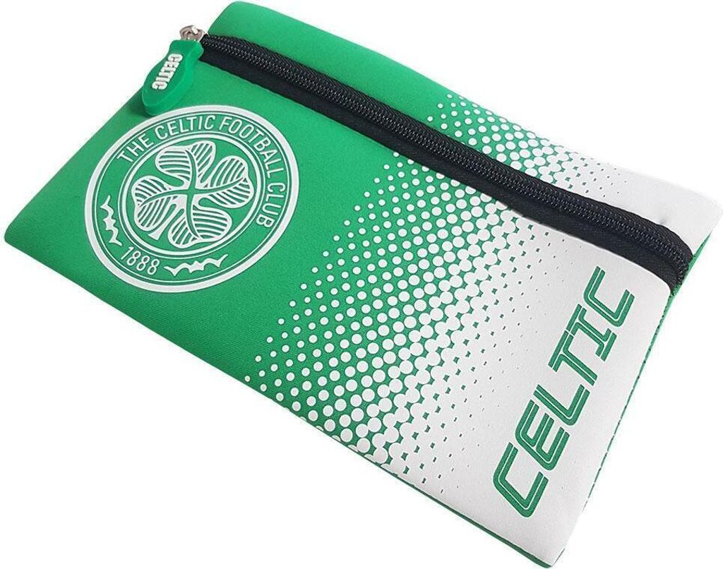 Celtic FC - Schreibmäppchen TA7004 (Einheitsgröße) (Grün/Weiß)
