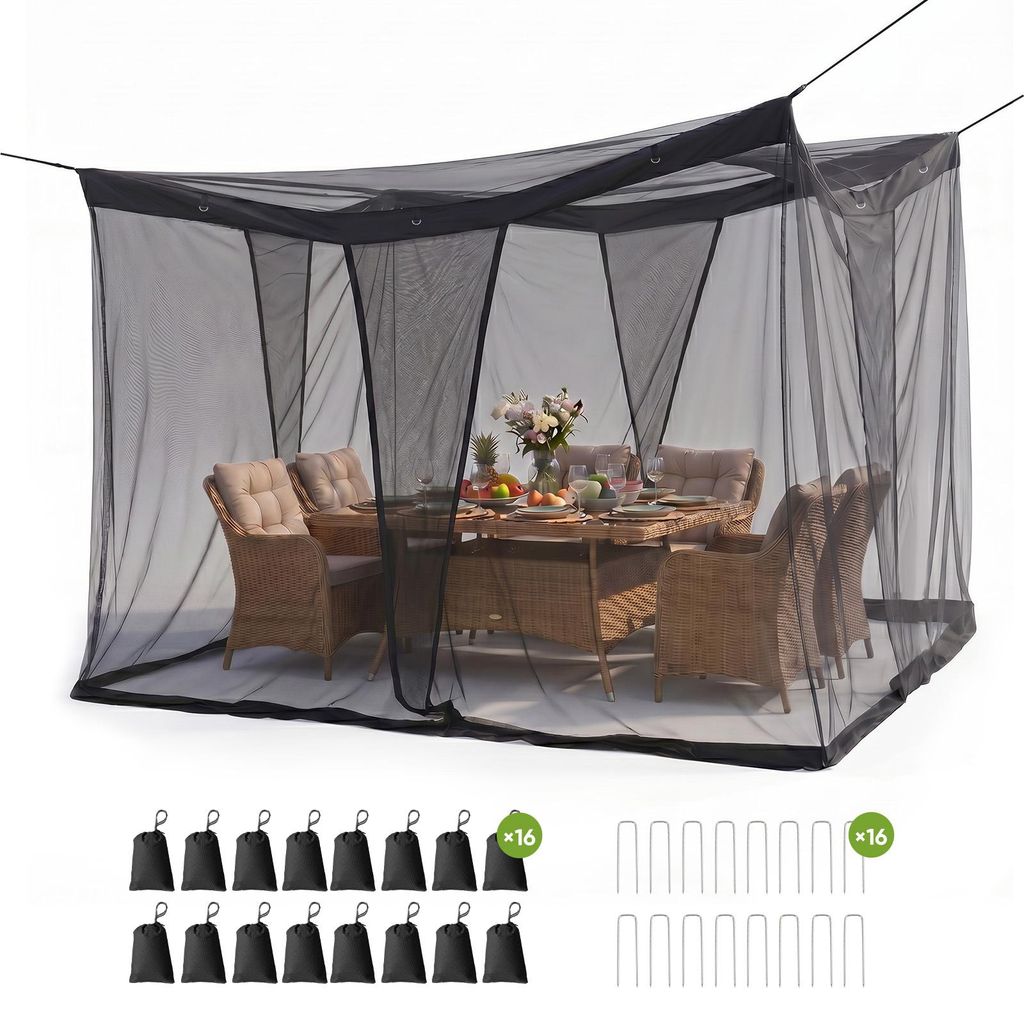 Sekey Moskitonetz Pavillon 3,5x2,5x2,5m Insektenschutz Produktbild 