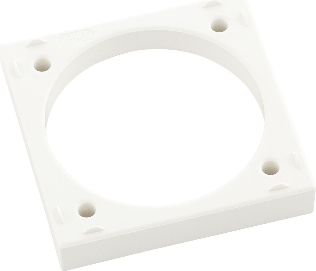 Berker Aufbau-Distanzring, Integro Flow/Pure, polarweiß glänzend, Weiß, Thermoplast, konventionell, Berker, Glänzend, Integro Flow