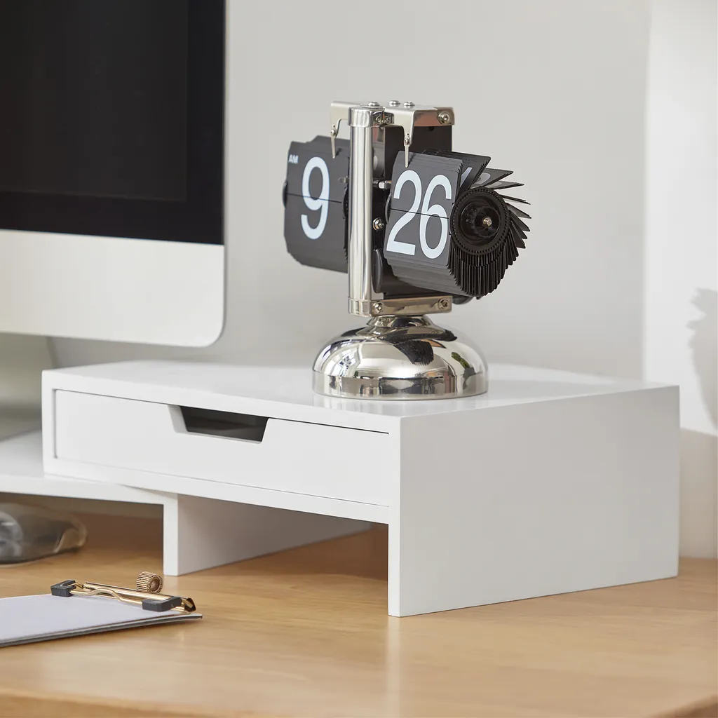 Réhausseur de Bureau Design pour Double Écran et Rangement de Matériel - 8
