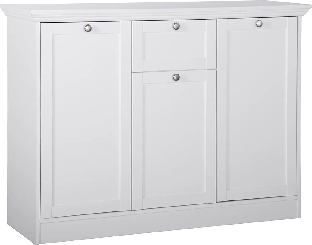 Sideboard Landsted Blanc Mat 120x90cm - Buffet Design Style Cottage