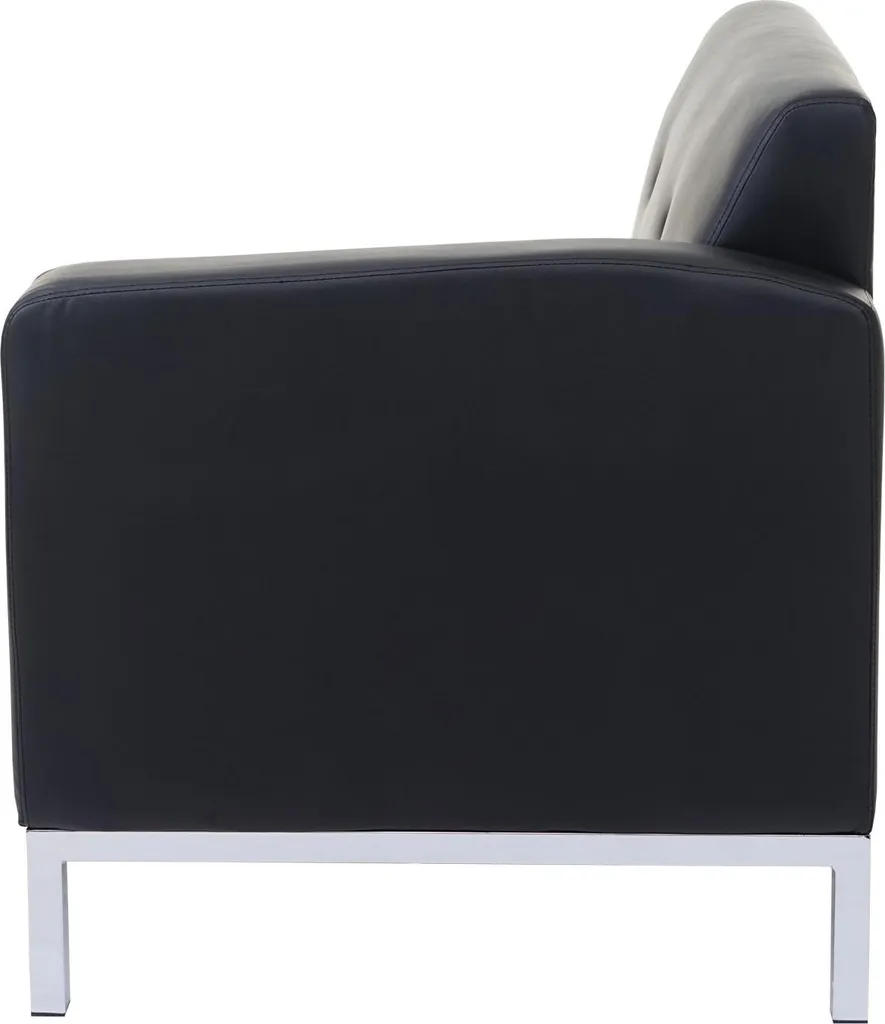 Fauteuil Modulable Noir HWC-C19 : Solution Gain de Place en Similicuir