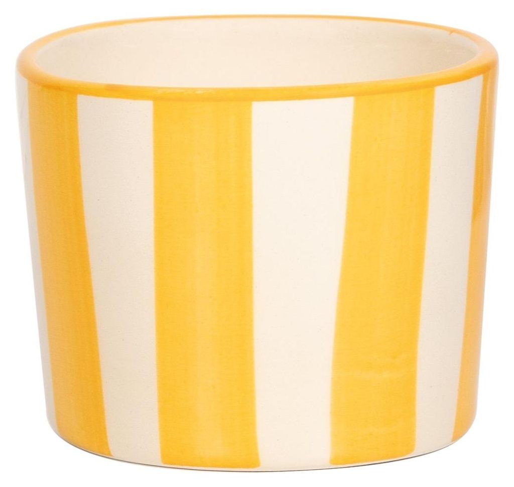 Lido Set 2 Bicchieri Tumbler Righe Giallo: Artigianato Immagine del prodotto 