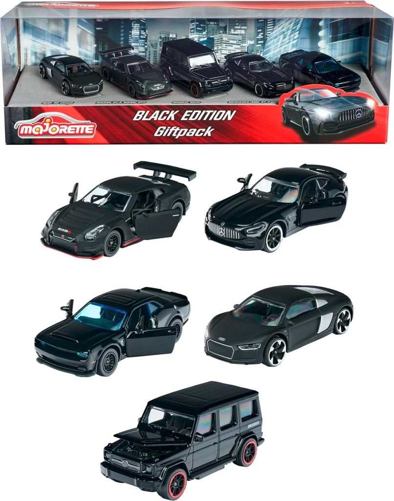 Majorette Black Edition 5 Pcs Giftpack, Voiture, 3 an(s), Image du produit 
