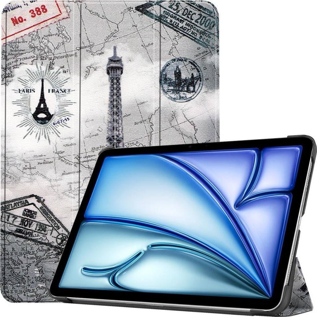 iPad Air 11 (2024/2025/2026) Hülle - Coverup Tri-Fold Ständer Klapphülle mit Schlaf/Wach-Funktion - Eiffelturm