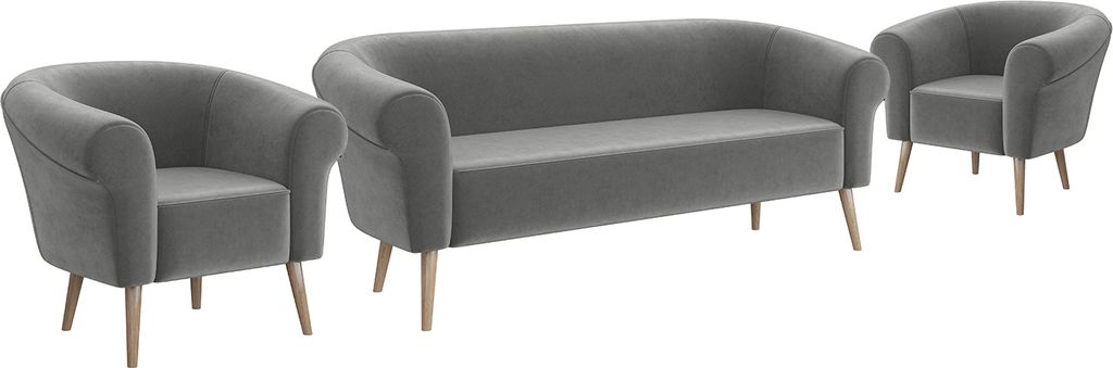 MEBLINI Mini Sofa Set 3-1-1 für Wohnzimmer - Mini Lounge für fünf Personen - Küchensofa - Sofa Klein - Sitzgarnitur - Polstergarnitur - Sofagar...