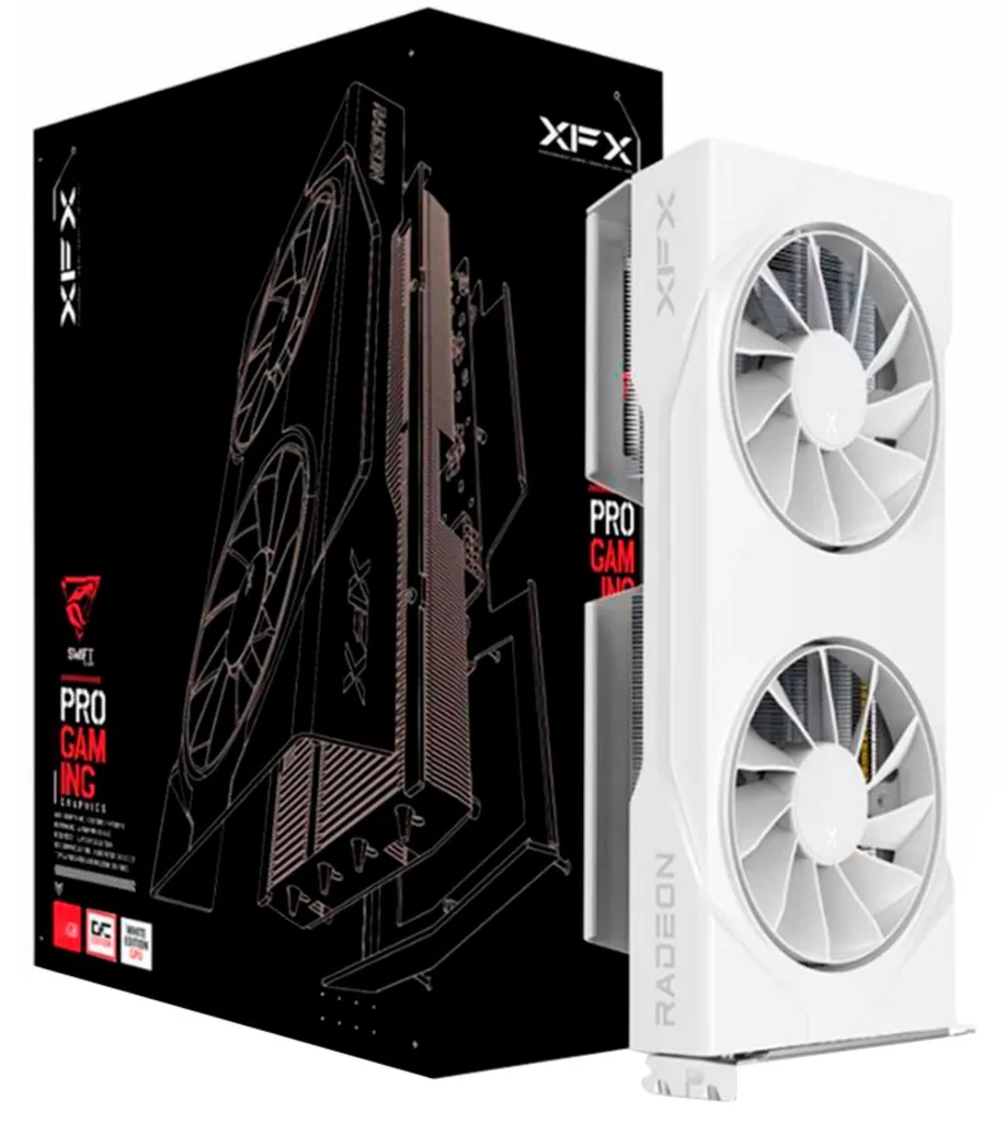 Carte graphique XFX AMD Radeon RX 9060 XT OC 16GB GDDR6 Blanca