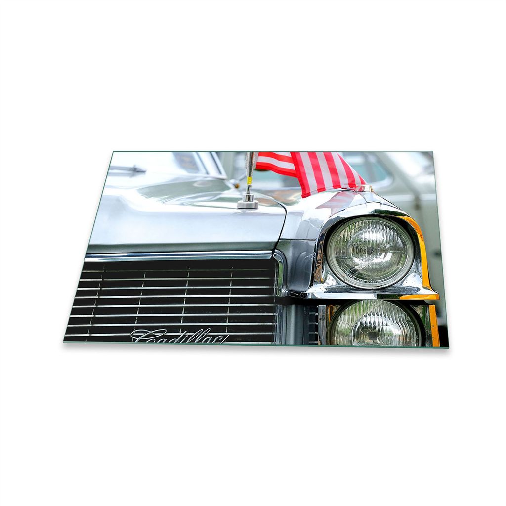 Herdabdeckplatte Glaskeramik 1 Teilig 80x52 Auto Weiß Abdeckung Glas Spritzschutz Deko