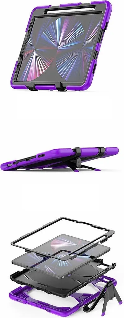 Custodia per iPad Pro 11" e Air4/5 con supporto per stilo viola - 2