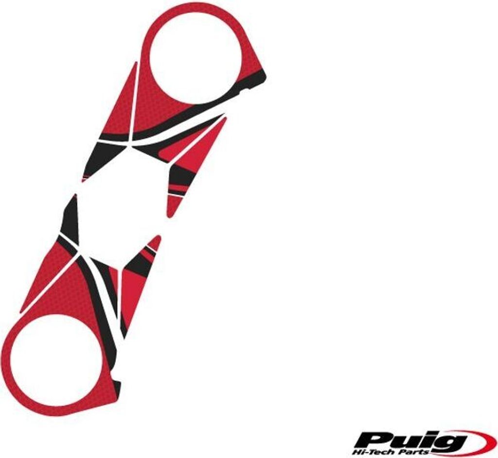 PUIG 6947R Radikal Yoke Protector passend fuer KAWASAKI ZX-10R Rot