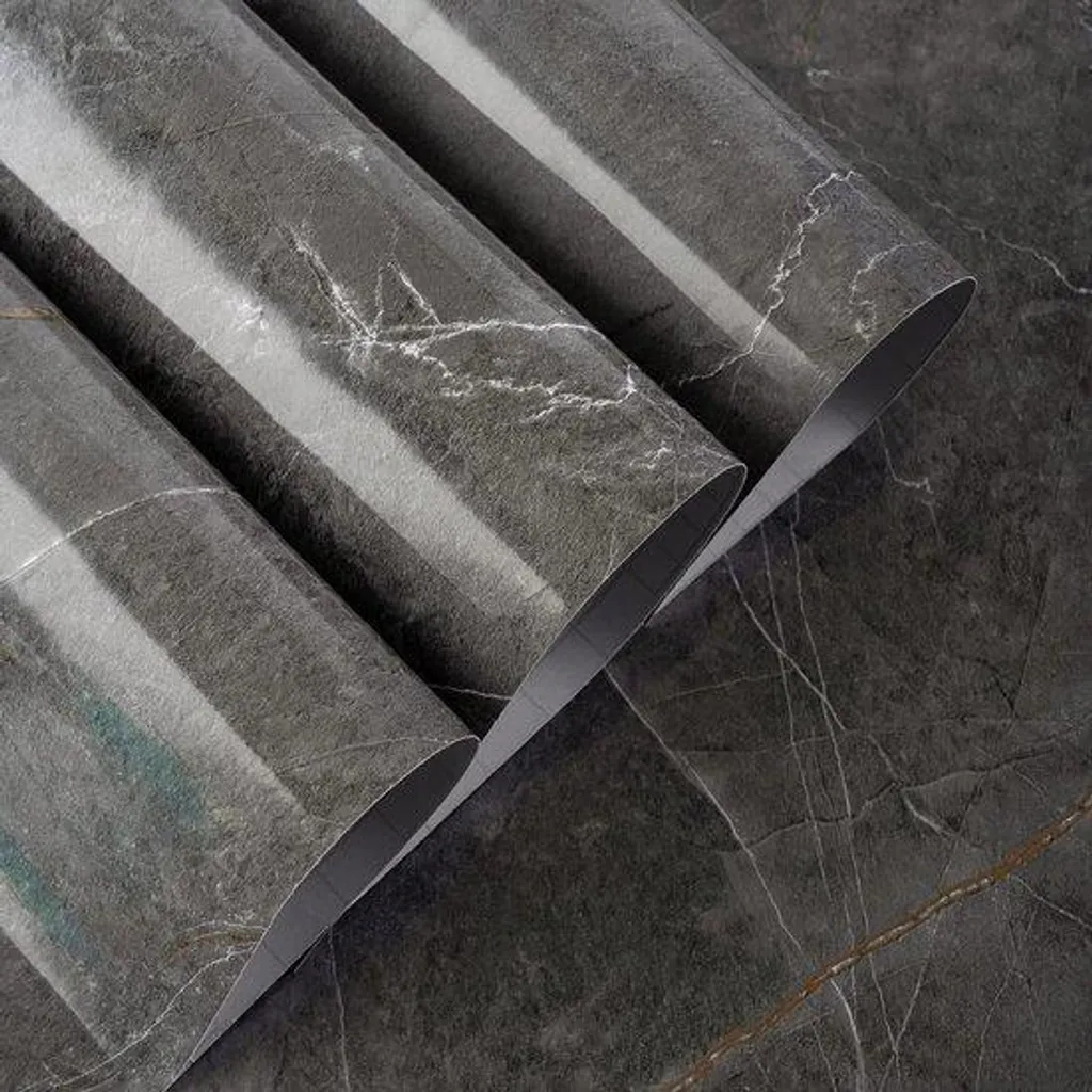 Papier peint gris 80 cm pour relooker une cuisine ou une salle de bain