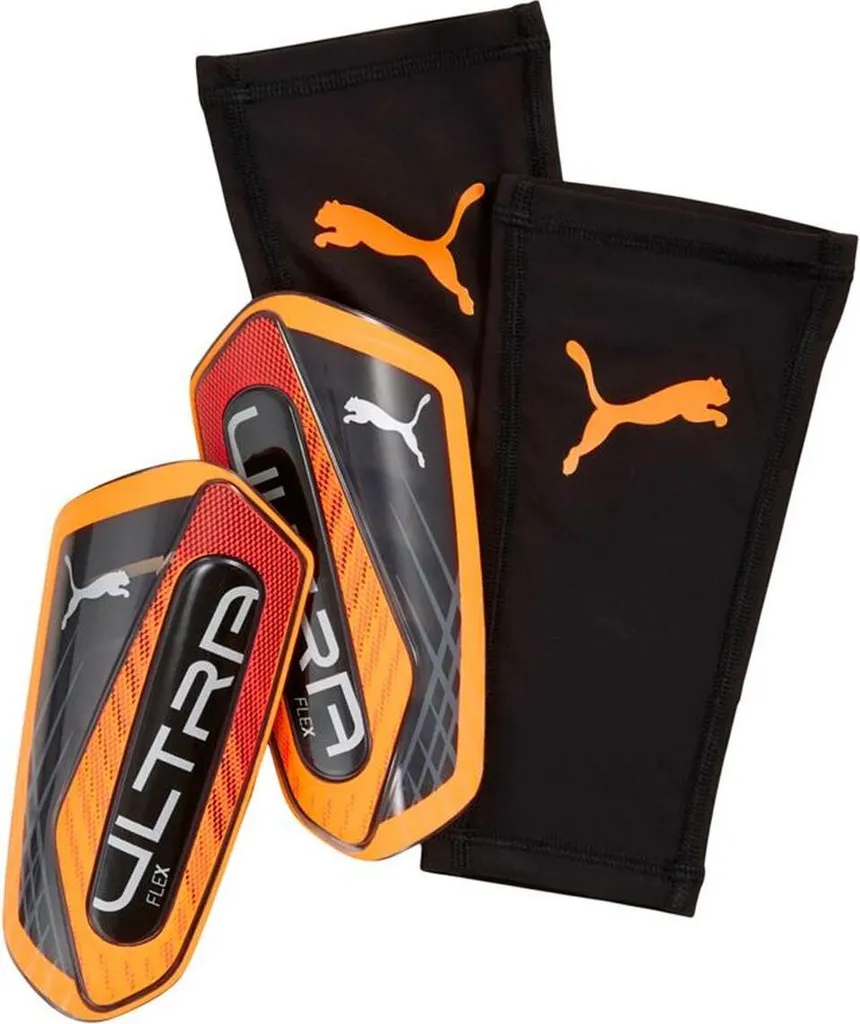 Protège-tibias Puma Ultra Flex Sleeve Noir anti-glissement pour adulte