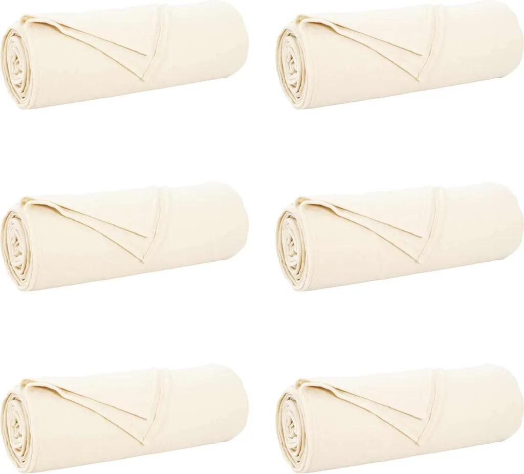 Set 6 Coperte Pile Crema 350x270 cm vidaXL | Ideale per Hotel e B&B