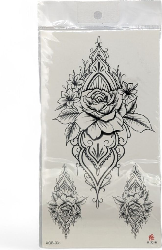 Kreative Temporäre Tattoos für individuelles Styling und Ausdruck Blumenmandala