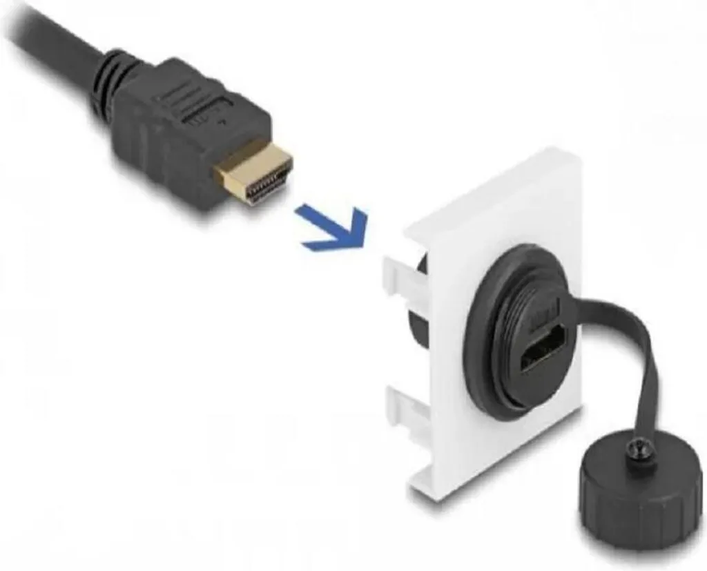 Module HDMI 45x45 DeLOCK : Réparez ou Créez votre Prise Murale Vidéo