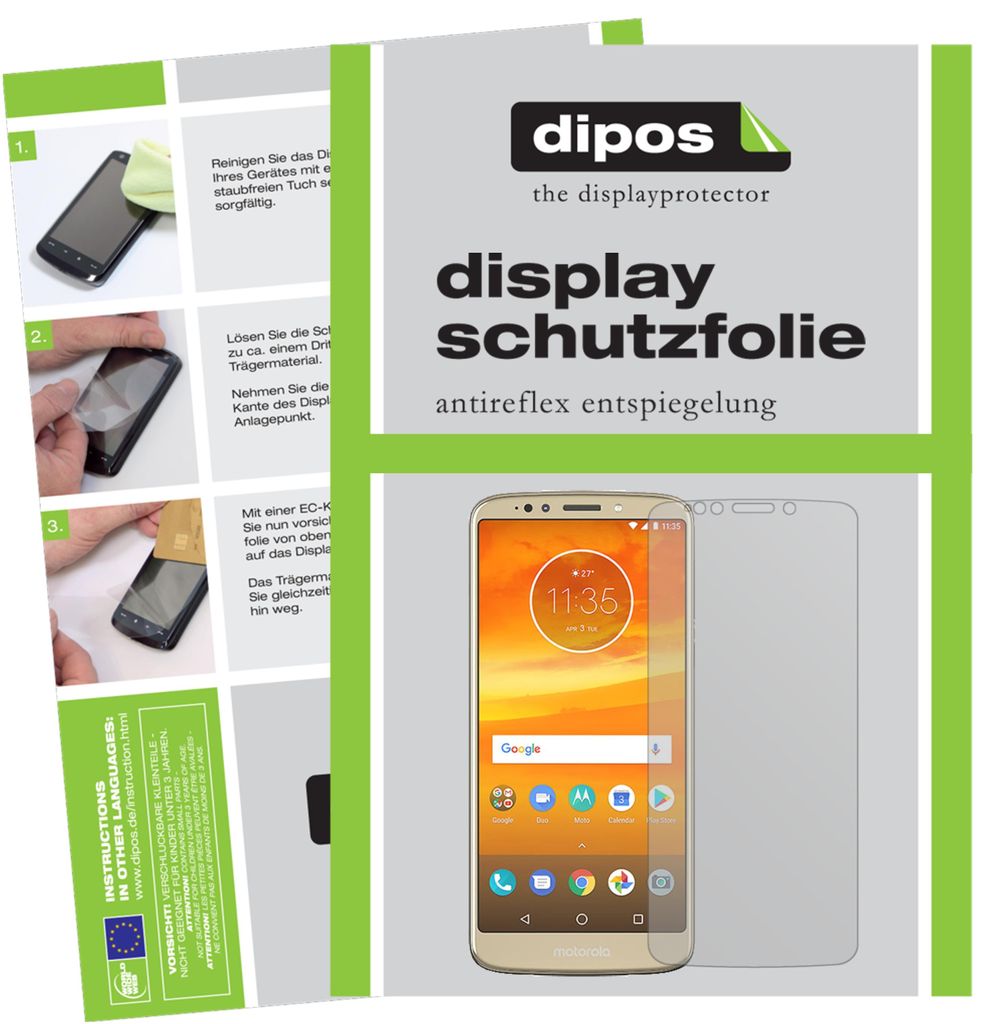 3+3x Schutzfolie für Motorola Moto E5 Supra matt Displayschutzfolie Display
