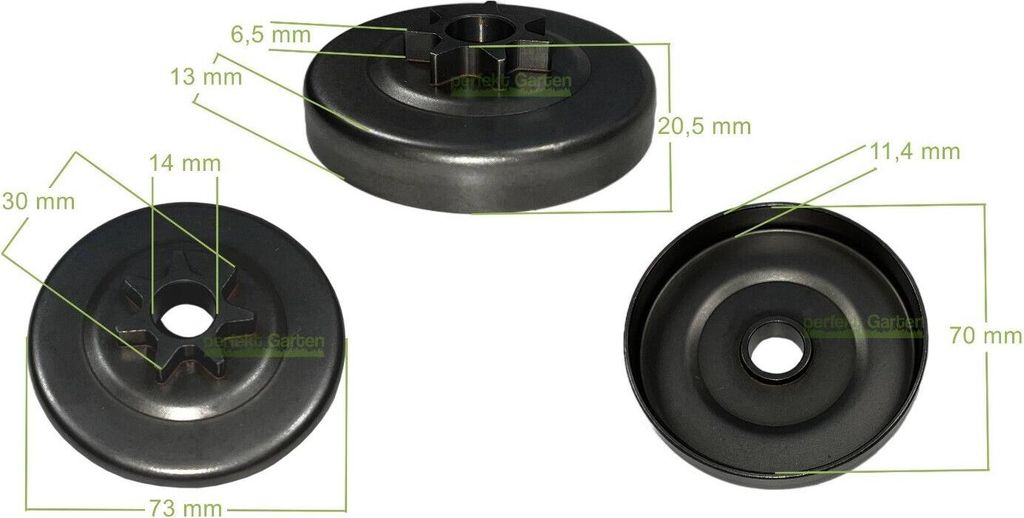 Pignon de chaîne 325" 7 dents pour Echo CS 400 4100 4200 Image du produit 