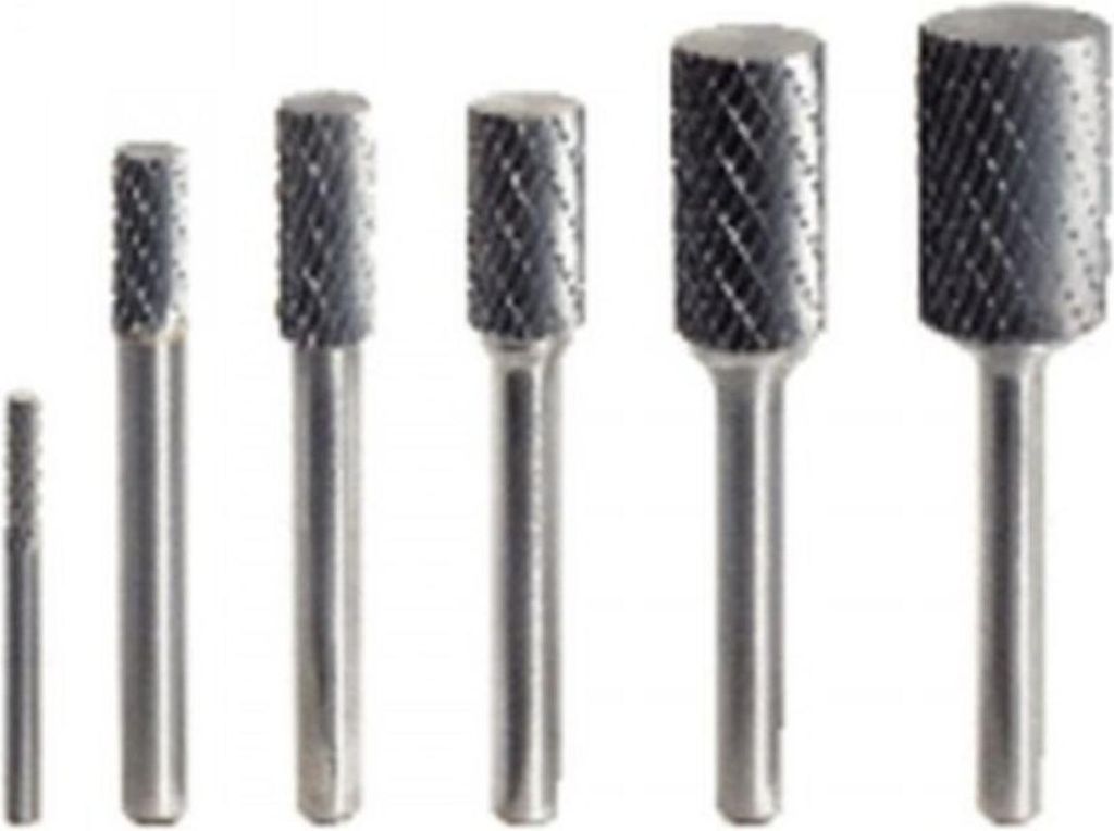 KS Tools HM Zylinder-Frässtift Form A ohne Stirnverzahnung, 6 mm