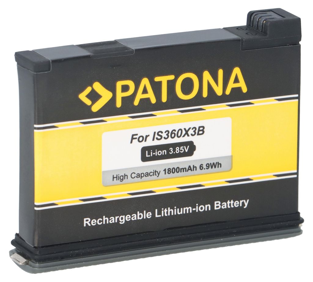 PATONA Akku für Insta360 X3 CINAQBT/A 1800mAh Li-Ion