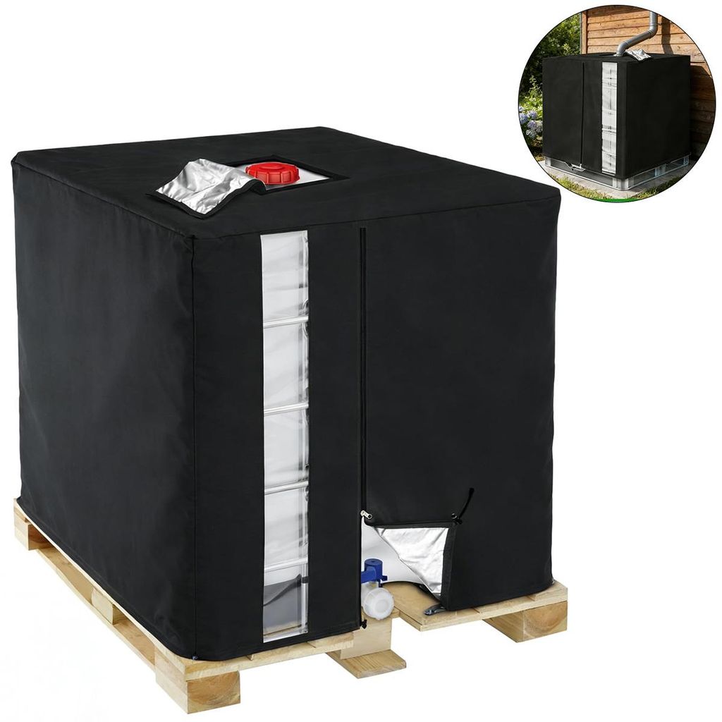 IBC Abdeckung 1000L 420D Oxford, wasserdicht & UV Schutz, Produktbild 