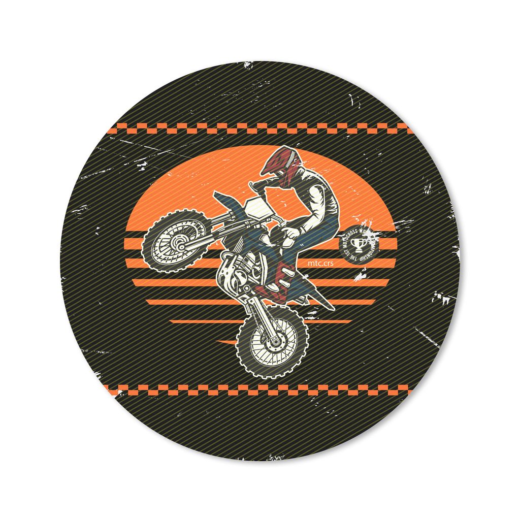 MuchoWow® Mauspad Mousepad Jahrgang - Motorrad - Design Produktbild 