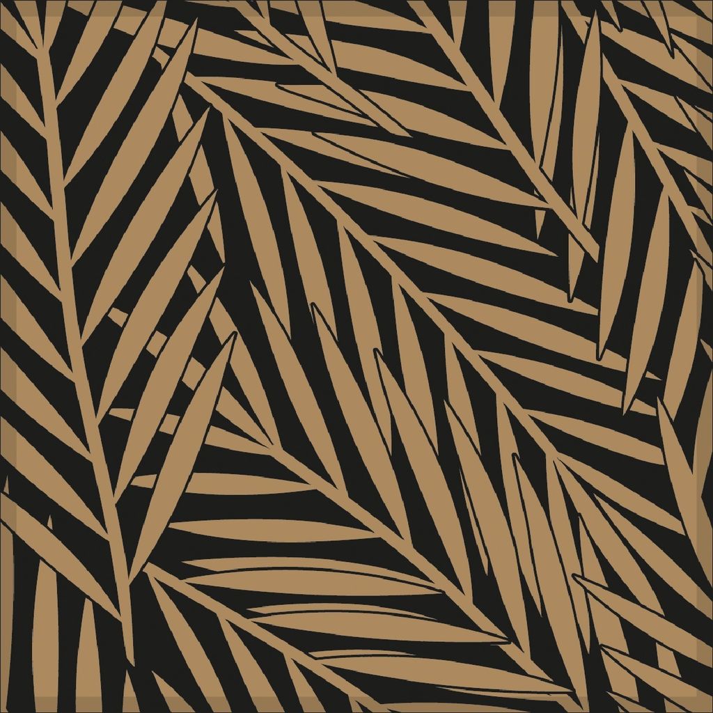 Deckchen Botanic in Gold, Tissue 9-lagig, 90 x 90mm, 250 Stück - Mank