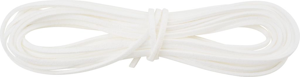 Kunstlederband, 3mm x 5m Weiß