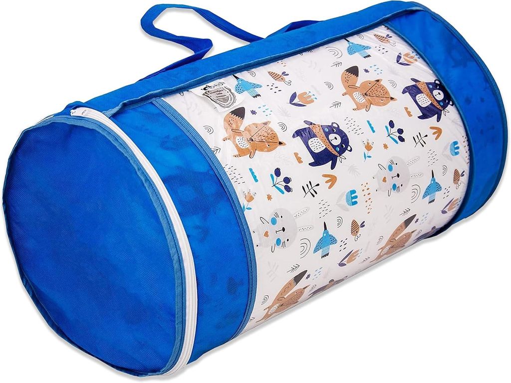 Kindermatratze 70x140 | Kinder Klappmatratze mit Blauem Produktbild 