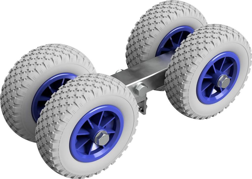 4 fois Chariot de mise à l'eau rouleaux aide à la mise à Image du produit 