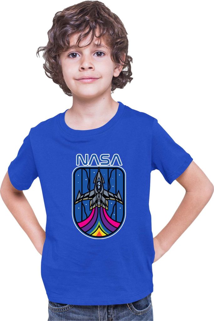 Kinder T-Shirt Nasa Space Theme Nasa 008, 3-4 Jahr - 104 / Blau